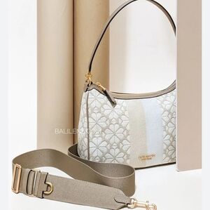 Kate Spade Spade Flower Jacquard Stripe Sam Small Convertible Shoulder Bag